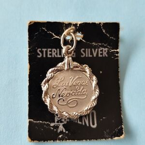 Vintage CREA Sterling Silver Las Vegas Nevada Souvenir Bracelet Charm